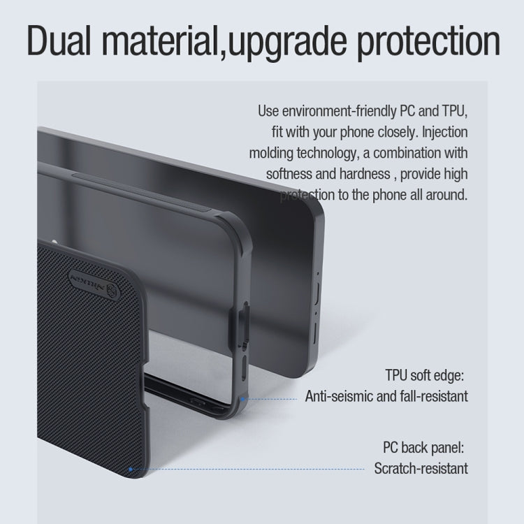 For Samsung Galaxy A55 NILLKIN Frosted Shield Pro Magnetic Phone Case(Black) - free shipping - PMC TechLife - Order now!