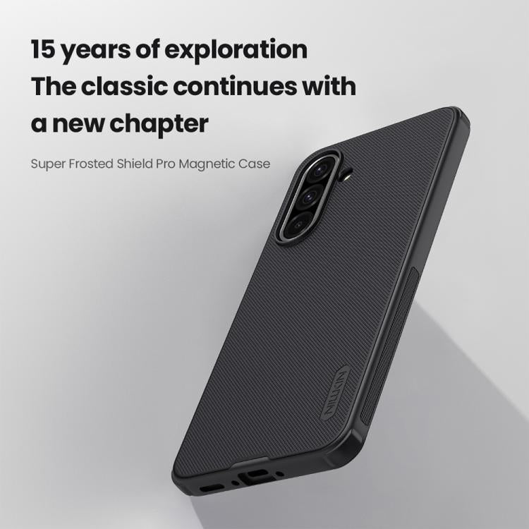 For Samsung Galaxy A36 5G NILLKIN Frosted Shield Pro Magnetic Phone Case(Black) - Galaxy Phone Cases by NILLKIN | Online Shopping South Africa | PMc TechLife | Buy Now Pay Later Mobicred