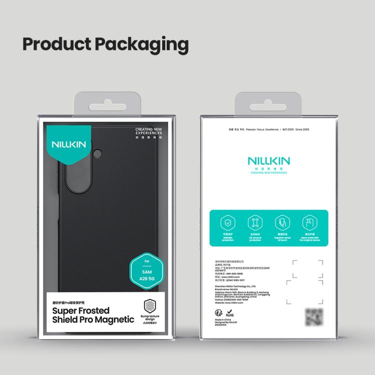 For Samsung Galaxy A26 5G NILLKIN Frosted Shield Pro Magnetic Phone Case(Black) - Galaxy Phone Cases by NILLKIN | Online Shopping South Africa | PMc TechLife | Buy Now Pay Later Mobicred