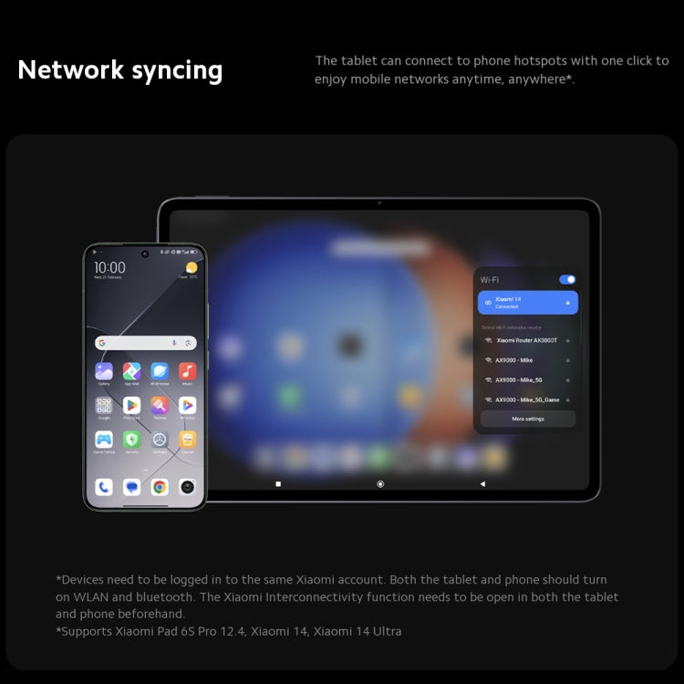 Xiaomi Pad 6S Pro 12.4 inch, 8GB+256GB, HyperOS Qualcomm Snapdragon 8 Gen2 Octa Core, 10000mAh Battery(Black) - free shipping - PMc TechLife - Order now!