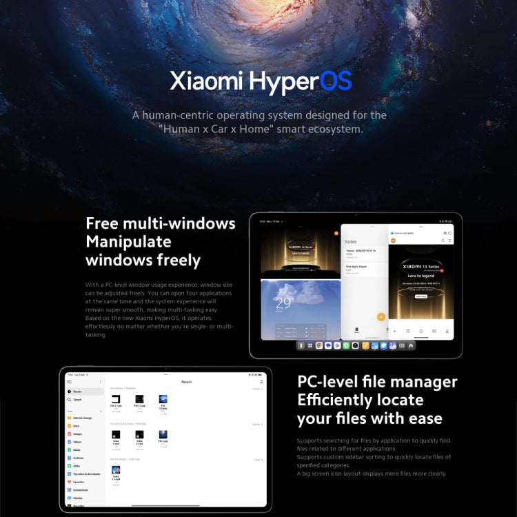 Xiaomi Pad 6S Pro 12.4 inch, 8GB+256GB, HyperOS Qualcomm Snapdragon 8 Gen2 Octa Core, 10000mAh Battery(Black) - free shipping - PMc TechLife - Order now!