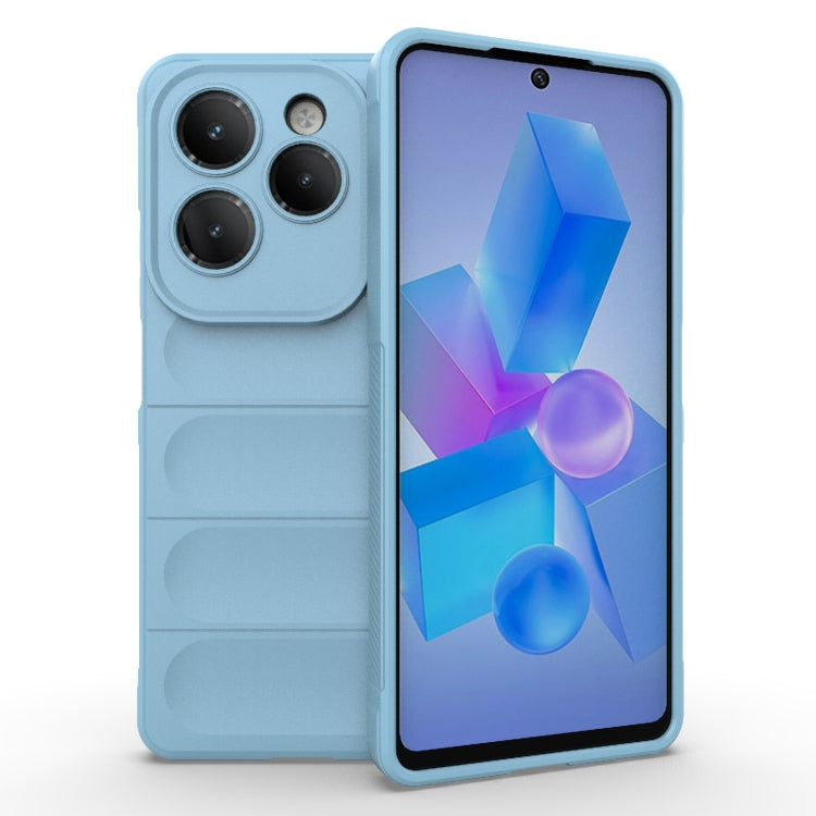 For Infinix Hot 40 Pro / Hot 40 Magic Shield TPU + Flannel Phone Case(Light Blue) - Infinix Cases by PMC TechLife | Online Shopping South Africa | PMC TechLife | Buy Now Pay Later Mobicred