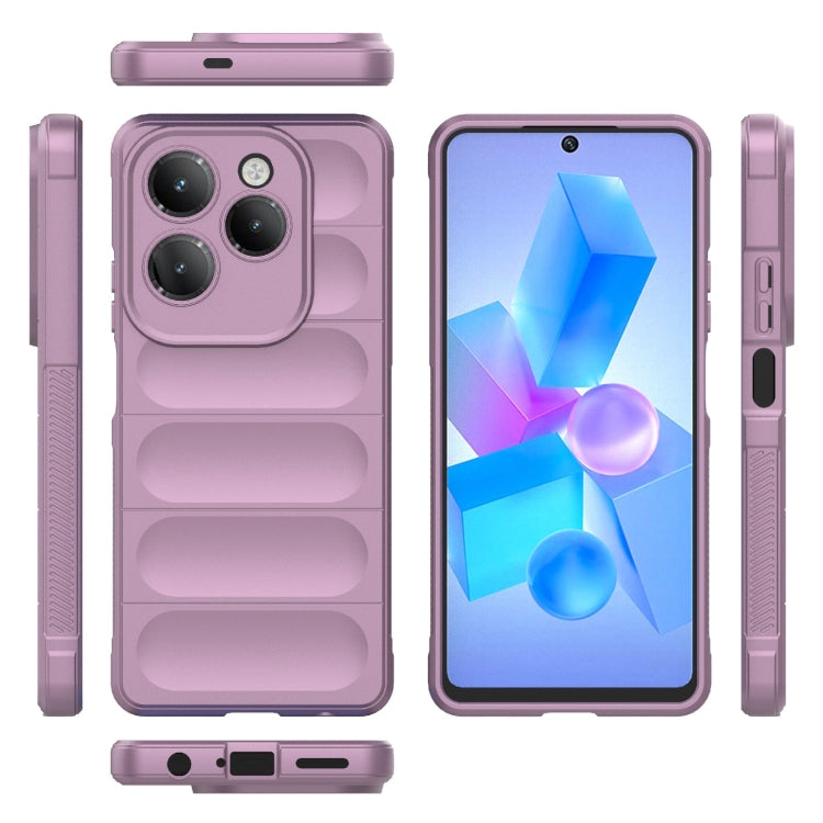 For Infinix Hot 40 Pro / Hot 40 Magic Shield TPU + Flannel Phone Case(Purple) - Infinix Cases by PMC TechLife | Online Shopping South Africa | PMC TechLife | Buy Now Pay Later Mobicred
