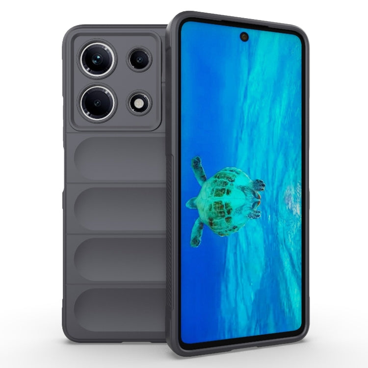 For Infinix Note 30 4G Magic Shield TPU + Flannel Phone Case(Dark Grey) - Infinix Cases by PMC TechLife | Online Shopping South Africa | PMC TechLife | Buy Now Pay Later Mobicred