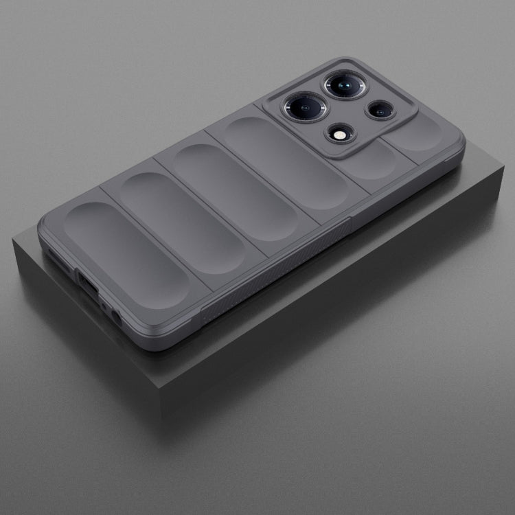 For Infinix Note 30 4G Magic Shield TPU + Flannel Phone Case(Dark Grey) - Infinix Cases by PMC TechLife | Online Shopping South Africa | PMC TechLife | Buy Now Pay Later Mobicred