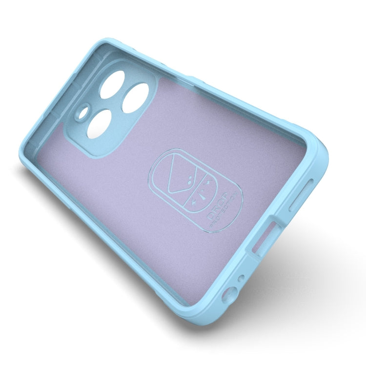 For Infinix Smart 8 Magic Shield TPU + Flannel Phone Case(Dark Blue) - Infinix Cases by PMC TechLife | Online Shopping South Africa | PMC TechLife | Buy Now Pay Later Mobicred