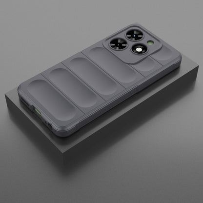 For Tecno Spark Go 2024 / 20C / Pop 8 Magic Shield TPU + Flannel Phone Case(Dark Grey) - Tecno Cases by PMC Jewellery | Online Shopping South Africa | PMC Jewellery | Buy Now Pay Later Mobicred
