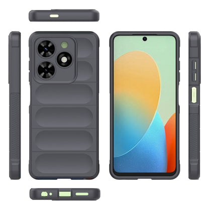 For Tecno Spark Go 2024 / 20C / Pop 8 Magic Shield TPU + Flannel Phone Case(Dark Grey) - Tecno Cases by PMC Jewellery | Online Shopping South Africa | PMC Jewellery | Buy Now Pay Later Mobicred