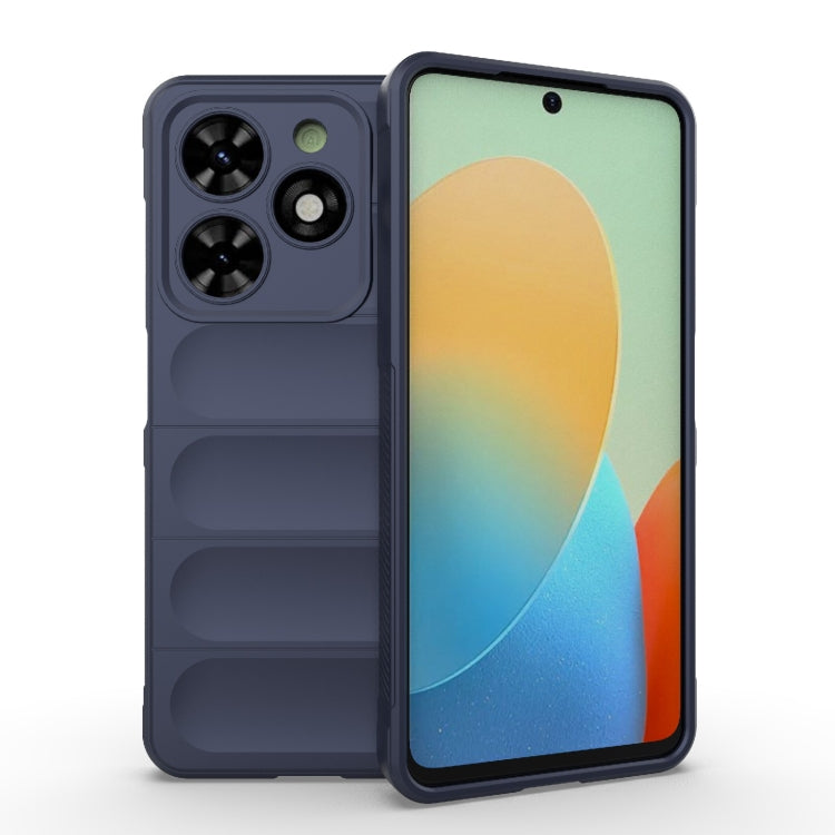 For Tecno Spark Go 2024 / 20C / Pop 8 Magic Shield TPU + Flannel Phone Case(Dark Blue) - Tecno Cases by PMC Jewellery | Online Shopping South Africa | PMC Jewellery | Buy Now Pay Later Mobicred