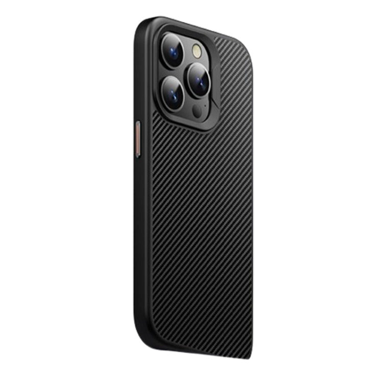 For iPhone 14 Pro Max MagSafe Kevlar Fiber Shockproof Phone Case(Black) - iPhone 14 Pro Max Cases by PMC TechLife | Online Shopping South Africa | PMC TechLife