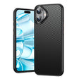 For iPhone 16 Kevlar Fiber Shockproof MagSafe Phone Case(Black) - free shipping - PMC TechLife - Order now!