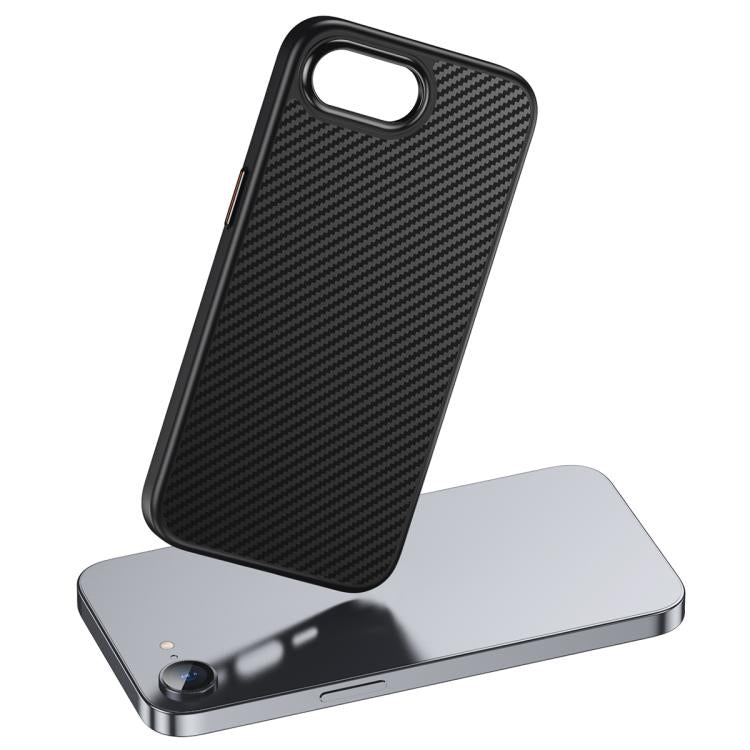 For iPhone 16e Kevlar Fiber Shockproof MagSafe Phone Case(Black) - free shipping - PMC TechLife - Order now!