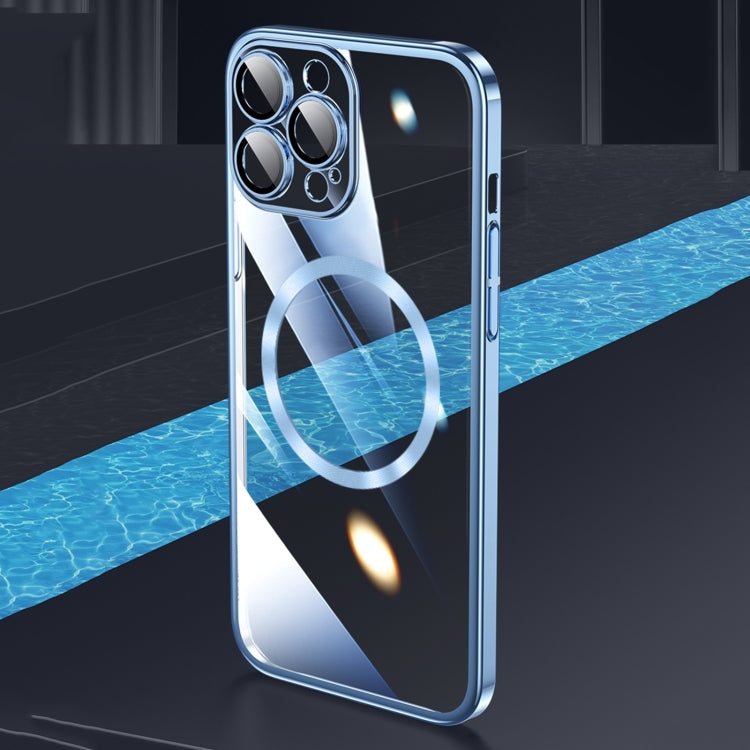 For iPhone 15 Pro Magsafe Magnetic Electroplated PC Phone Case(Silver) - iPhone 15 Pro Cases by PMC TechLife | Online Shopping South Africa | PMC TechLife
