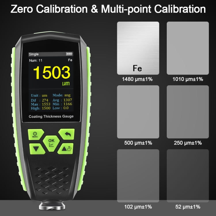 RZ860 Metal Coating Thickness Gauge(Green) - free shipping - PMC Jewellery - Order now!