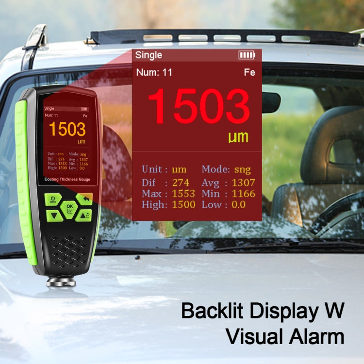 RZ860 Metal Coating Thickness Gauge(Green) - free shipping - PMC Jewellery - Order now!