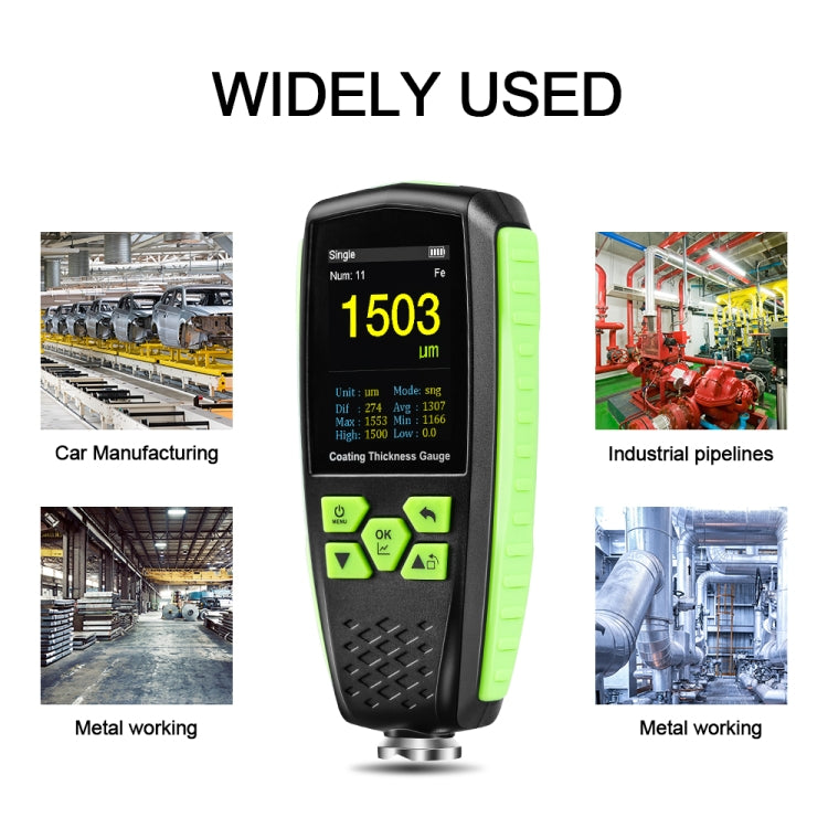 RZ860 Metal Coating Thickness Gauge(Green) - free shipping - PMC Jewellery - Order now!