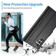 For Samsung Galaxy S24+ LC.IMEEKE Skin-friendly Card Slots Leather Phone Case(Black)