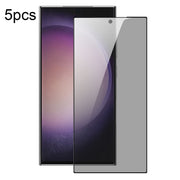 For Samsung Galaxy S24 Ultra 5G 5pcs DUX DUCIS 0.33mm 9H High Aluminum Anti-spy HD Tempered Glass Film