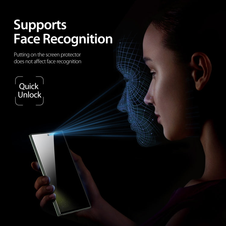 For Samsung Galaxy S22 Ultra 5G 5pcs DUX DUCIS 0.33mm 9H High Aluminum Anti-spy HD Tempered Glass Film
