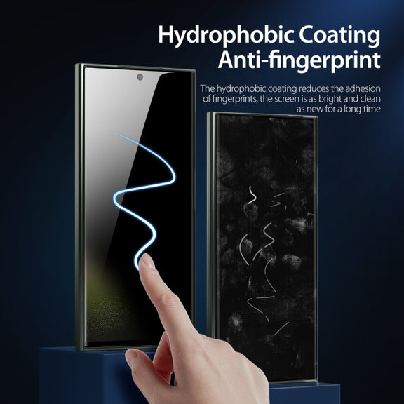 For Samsung Galaxy S22 Ultra 5G 5pcs DUX DUCIS 0.33mm 9H High Aluminum Anti-spy HD Tempered Glass Film