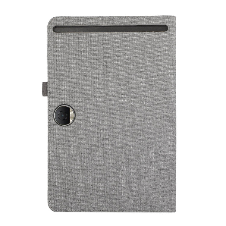 For Honor Pad 9 Fabric Texture Horizontal Flip Leather Tablet Case(Gray) - Honor by PMC TechLife | Online Shopping South Africa | PMC TechLife | Buy Now Pay Later Mobicred