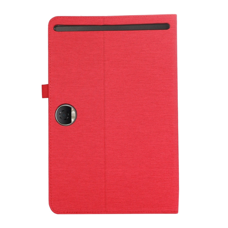For Honor Pad 9 Fabric Texture Horizontal Flip Leather Tablet Case(Red)
