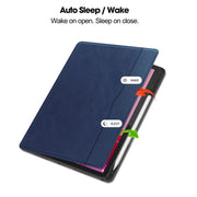 For Lenovo Tab M11/ Xiaoxin Pad 11 2024 Ultimate Pure Color Leather Smart Tablet Case(Dark Blue)