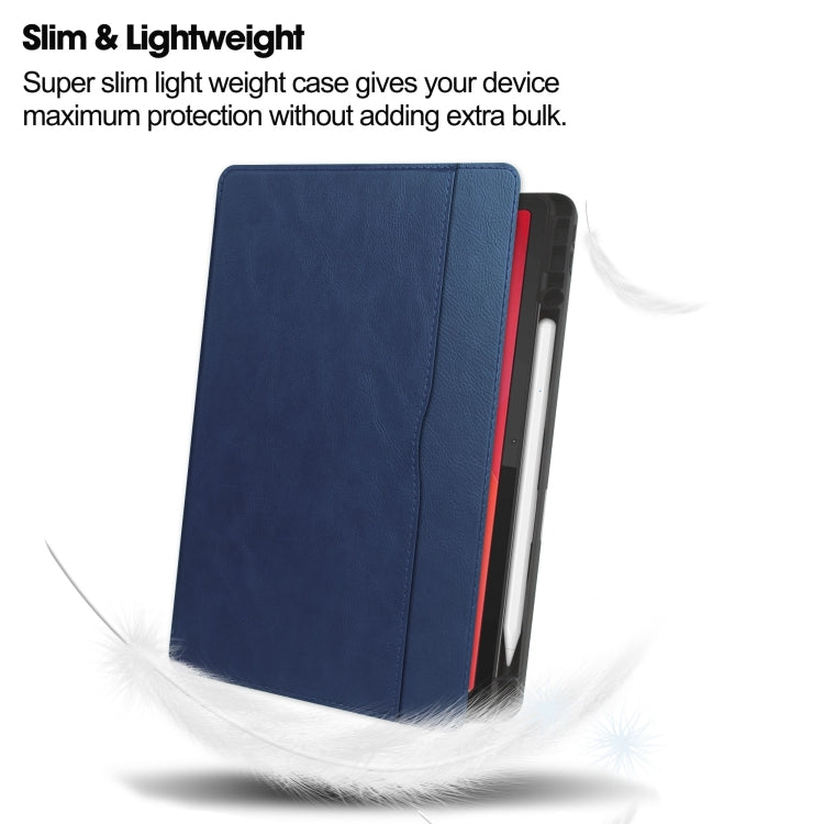 For Lenovo Tab M11/ Xiaoxin Pad 11 2024 Ultimate Pure Color Leather Smart Tablet Case(Dark Blue) - Lenovo by PMC TechLife | Online Shopping South Africa | PMC TechLife | Buy Now Pay Later Mobicred