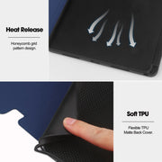 For Lenovo Tab M11/ Xiaoxin Pad 11 2024 Ultimate Pure Color Leather Smart Tablet Case(Dark Blue)