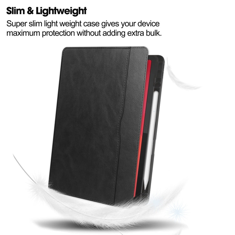 For Lenovo Tab M11/ Xiaoxin Pad 11 2024 Ultimate Pure Color Leather Smart Tablet Case(Black) - Lenovo by PMC TechLife | Online Shopping South Africa | PMC TechLife | Buy Now Pay Later Mobicred