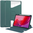For Lenovo Tab M11/Xiaoxin Pad 11 2024 360 Rotation Transparent Smart Leather Case(Dark Green) - free shipping - PMC Jewellery - Order now!