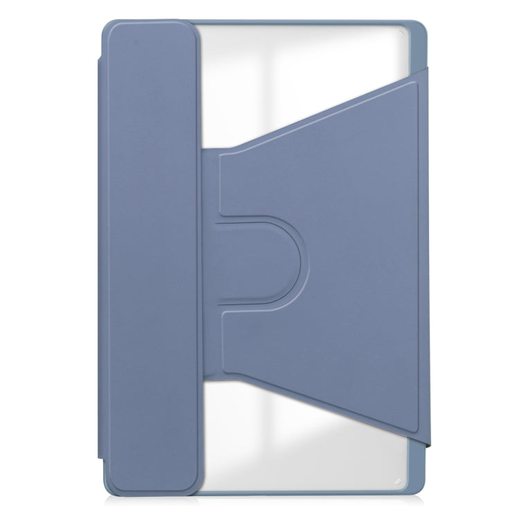 For Lenovo Tab M11/Xiaoxin Pad 11 2024 360 Rotation Transparent Smart Leather Case(Lavender) - Lenovo by PMC Jewellery | Online Shopping South Africa | PMC Jewellery | Buy Now Pay Later Mobicred