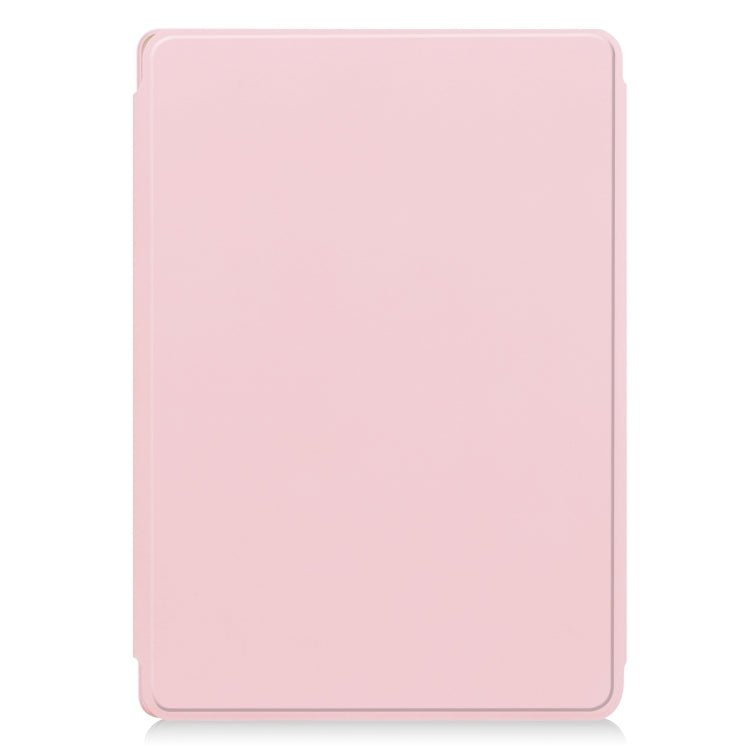 For Lenovo Tab M11/Xiaoxin Pad 11 2024 360 Rotation Transparent Smart Leather Case(Pink) - Lenovo by PMC Jewellery | Online Shopping South Africa | PMC Jewellery | Buy Now Pay Later Mobicred