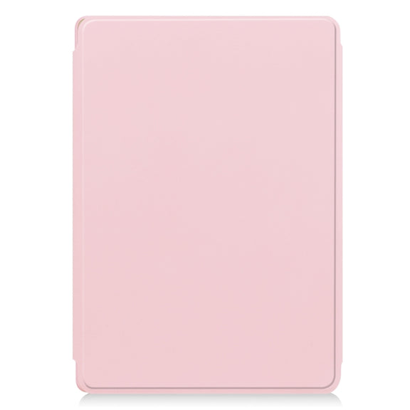 For Lenovo Tab M11/Xiaoxin Pad 11 2024 360 Rotation Transparent Smart Leather Case(Pink)