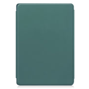 For Lenovo Tab M11/Xiaoxin Pad 11 2024 360 Rotation Transparent Smart Leather Case with Keyboard(Dark Green)