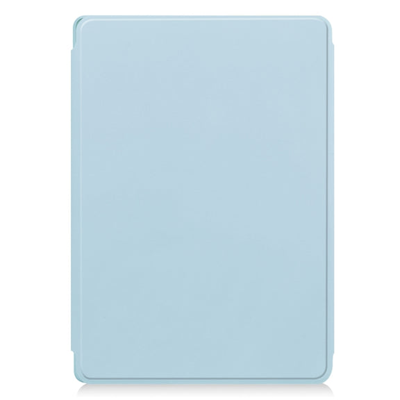 For Lenovo Tab M11/Xiaoxin Pad 11 2024 360 Rotation Transparent Smart Leather Case with Keyboard(Sky Blue)