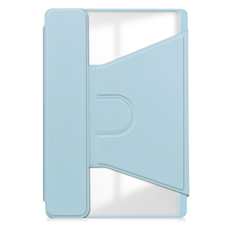 For Lenovo Tab M11/Xiaoxin Pad 11 2024 360 Rotation Transparent Smart Leather Case with Keyboard(Sky Blue) - free shipping - PMC Jewellery - Order now!