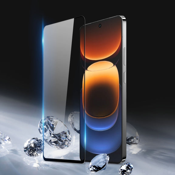 For vivo iQOO 12 10pcs DUX DUCIS 0.33mm 9H Medium Alumina Tempered Glass Film