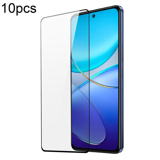 For vivo T3 10pcs DUX DUCIS 0.33mm 9H Medium Alumina Tempered Glass Film