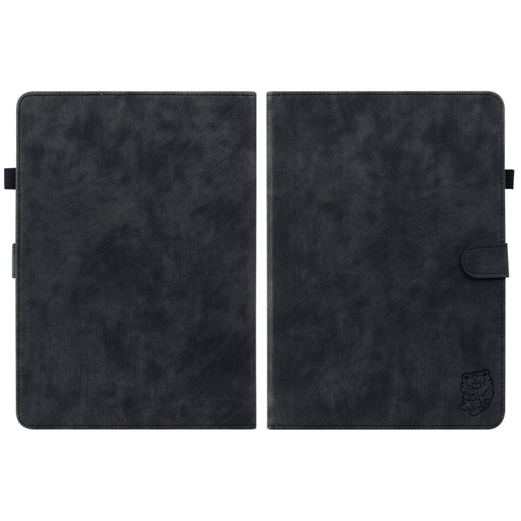 For Amazon Kindle Paperwhite 5 2024 Tiger Pattern Flip Leather Tablet Case(Black) - free shipping - PMC Jewellery - Order now!
