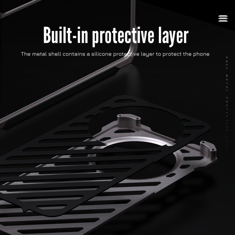 For Huawei Mate 60 Pro R-JUST Breathable Armor Phone Case(Space Grey) - Huawei Cases by R-JUST | Online Shopping South Africa | PMC TechLife | Buy Now Pay Later Mobicred