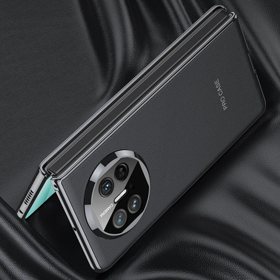 For Huawei Mate X5 GKK Leather Ultra-thin Electroplating Shockproof Phone Case(Purple)