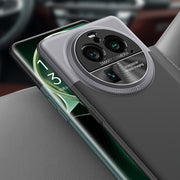 For OPPO Find X6 GKK Mortise-Tenon Connection Contrast Color Shockproof Phone Case(Brown)