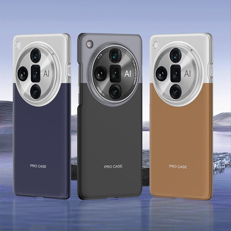 For OPPO Find X7 GKK Mortise-Tenon Connection Contrast Color Shockproof Phone Case(Black) - OPPO Cases by GKK | Online Shopping South Africa | PMC TechLife | Buy Now Pay Later Mobicred