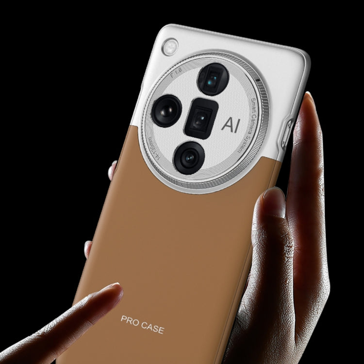For OPPO Find X7 GKK Mortise-Tenon Connection Contrast Color Shockproof Phone Case(Blue)