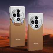 For OPPO Find X7 GKK Mortise-Tenon Connection Contrast Color Shockproof Phone Case(Brown)