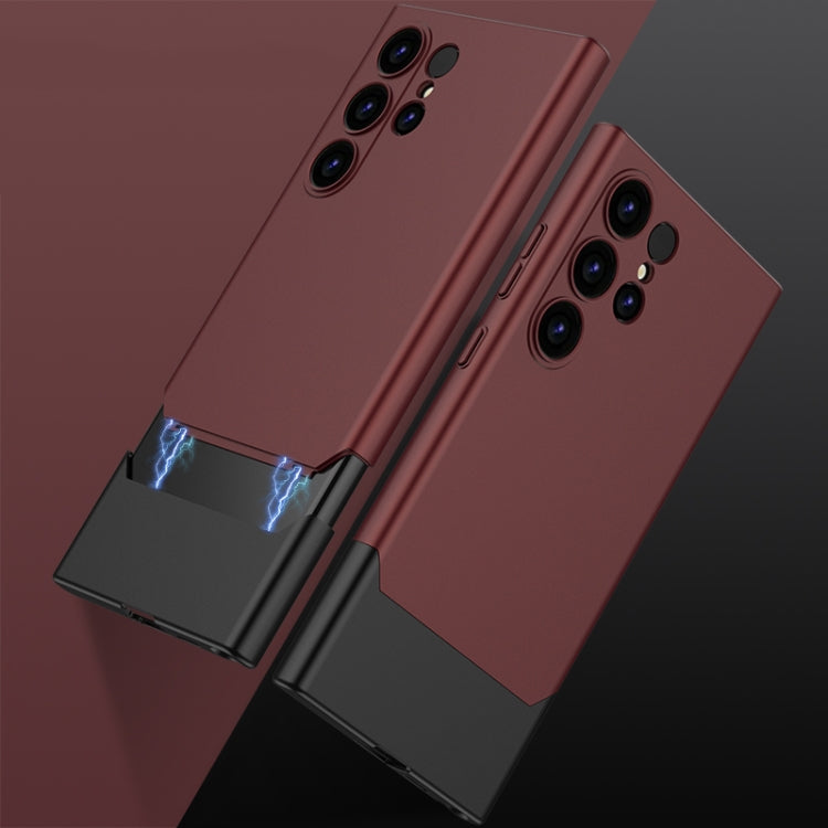 For Samsung Galaxy S24 Ultra 5G GKK Mortise-Tenon Connection Contrast Color Shockproof Phone Case(Red) - free shipping - PMC Jewellery - Order now!