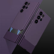 For Samsung Galaxy S24 Ultra 5G GKK Mortise-Tenon Connection Contrast Color Shockproof Phone Case(Purple)