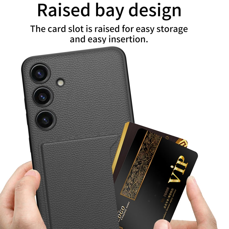 For Samsung Galaxy S24+ 5G GKK Ultra-thin Leather Card Slots Phone Case With Magnetic Holder(White)
