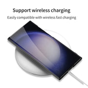 For Samsung Galaxy S24 Ultra 5G GKK Ultra-thin Shockproof Phone Case with Holder(Silver)